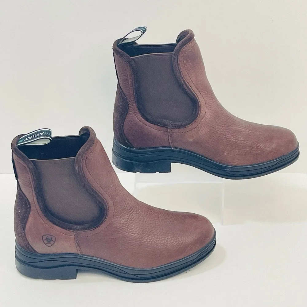 Ariat Women's Keswick H20 Waterproof Brown Short Riding Boot Sz 6.5 B